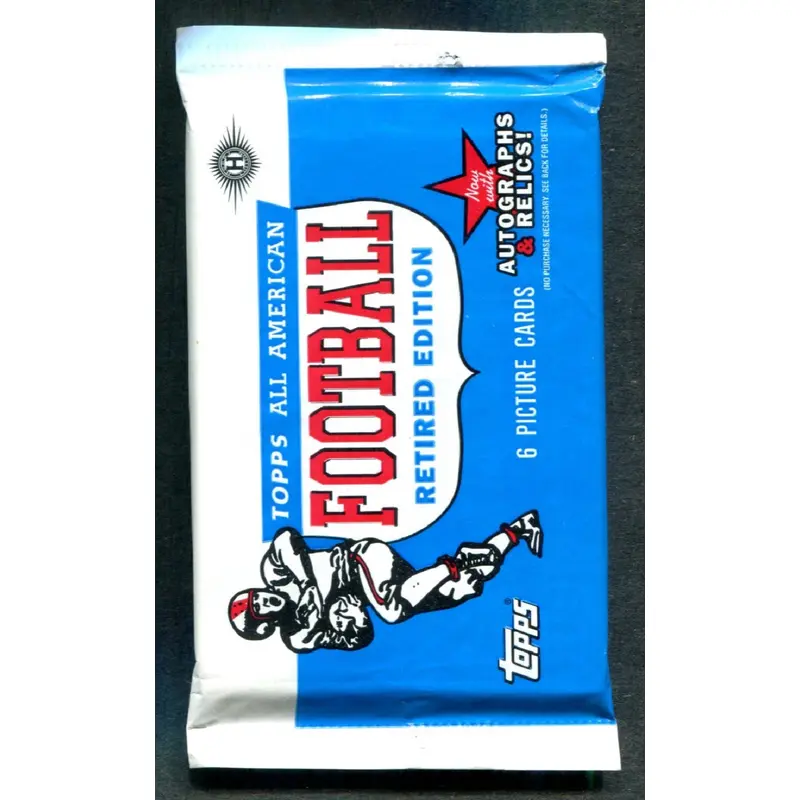 2005 Topps All American Football Retired Edition Unopened Pack (Hobby) (6)