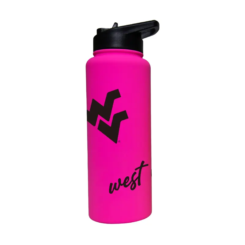 West Virginia 34oz Electric Bold Soft Touch Quencher
