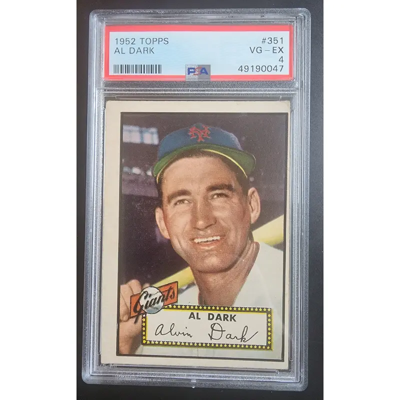 Al Dark 1952 Topps #351 PSA 4