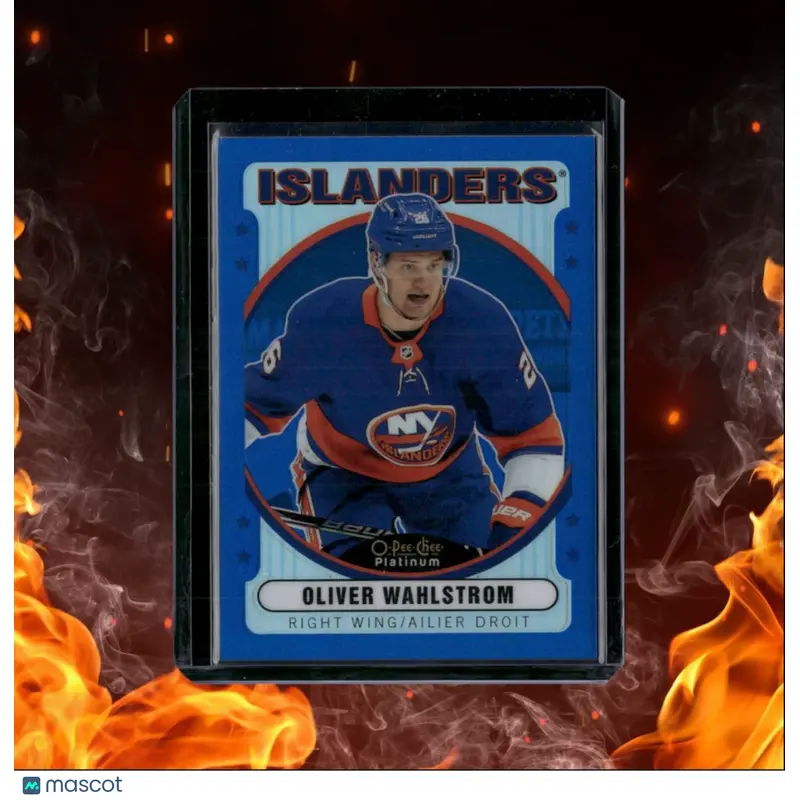 2021-22 O-Pee-Chee Platinum Oliver Wahlstrom Retro Rainbow Blue 022/199 #R-29