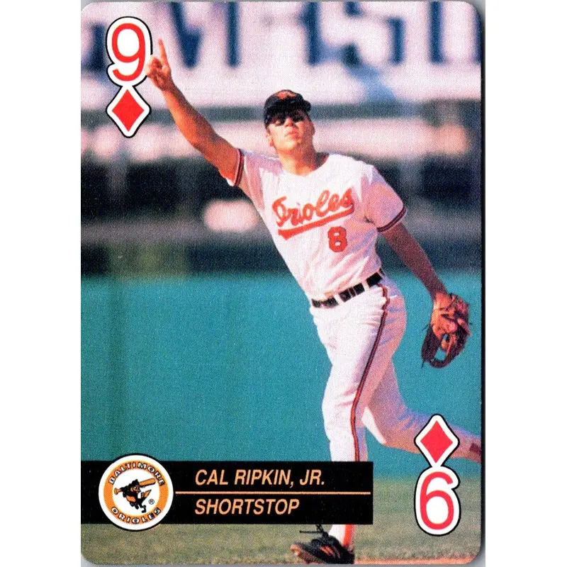 1992 U.S. Playing Card Co. Baseball Aces Cal Ripken Jr. #9
