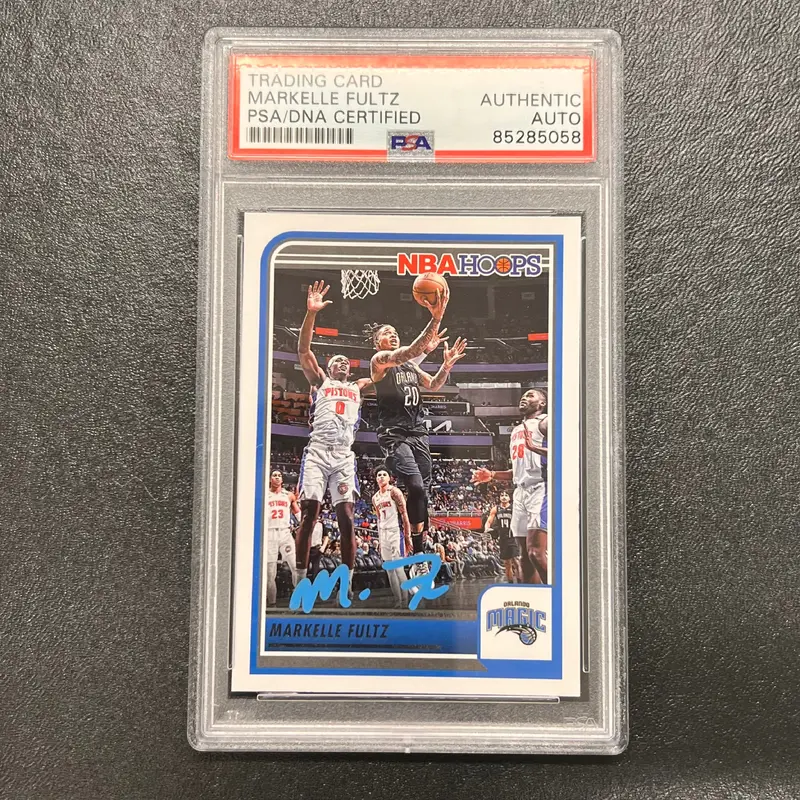 2022-23 Panini Hoops Basketball #9 MARKELLE FULTZ Signed Card AUTO PSA Slabbed Magic
