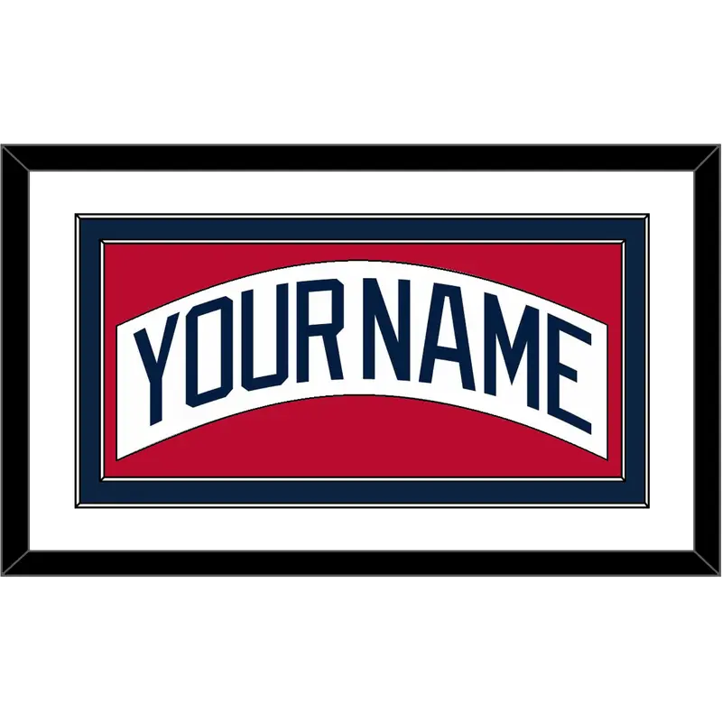 Atlanta Nameplate - Home White (1987-2004) - Double Mat 1