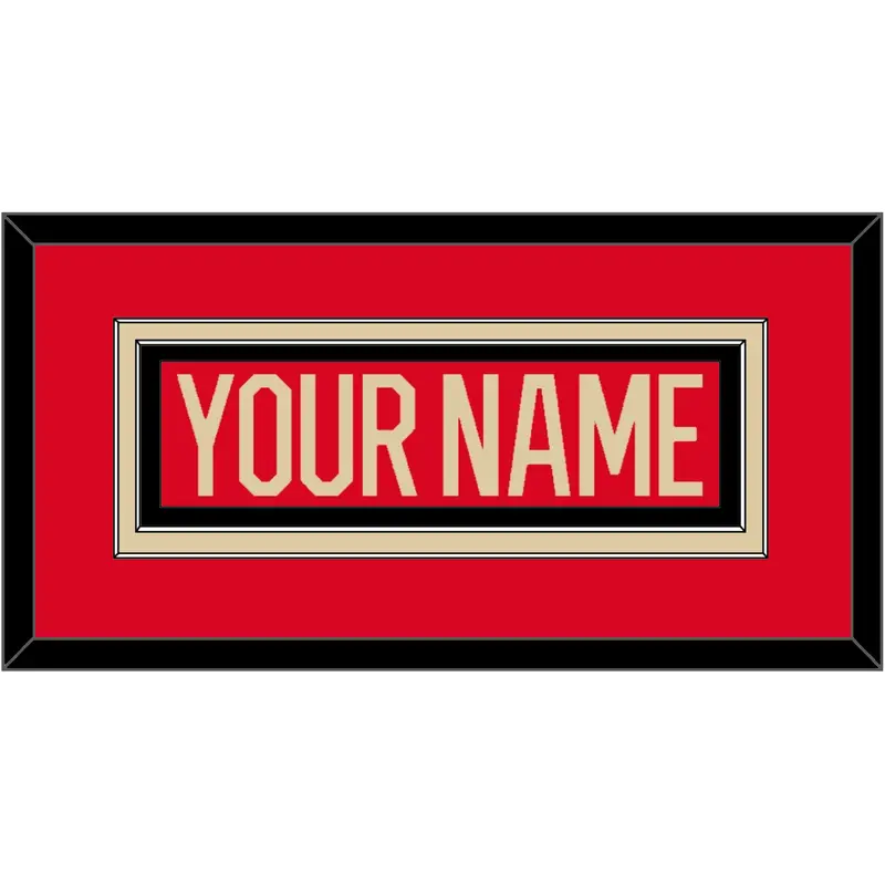 Canada Mens Hockey Nameplate - 2025 4 Nations Red - Double Mat 2
