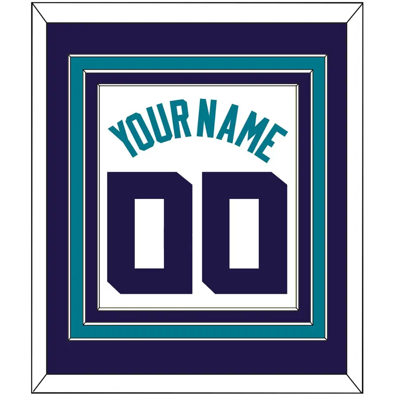 Charlotte Name & Number - White Association (2014-2020) - Triple Mat 2
