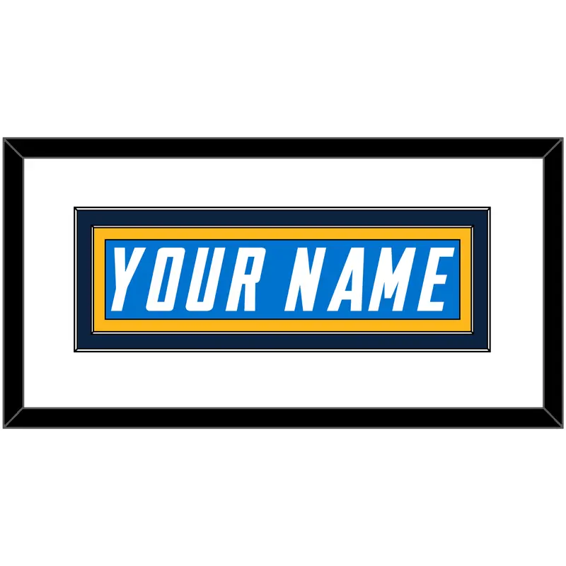 Los Angeles Nameplate - Home Powder Blue - Double Mat 2