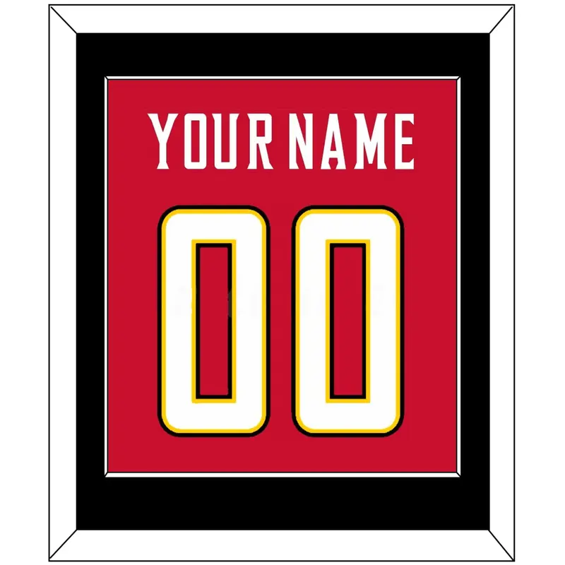 Maryland Basketball Name & Number - Road Red (2013-2015) - Single Mat 2