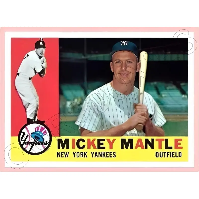 Mickey Mantle 1960 Topps Reproduction Card - 4187