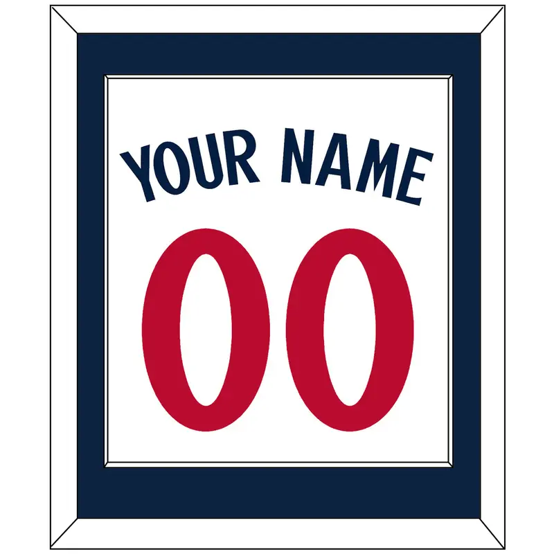 Minnesota Name & Number - Home White - Single Mat 1