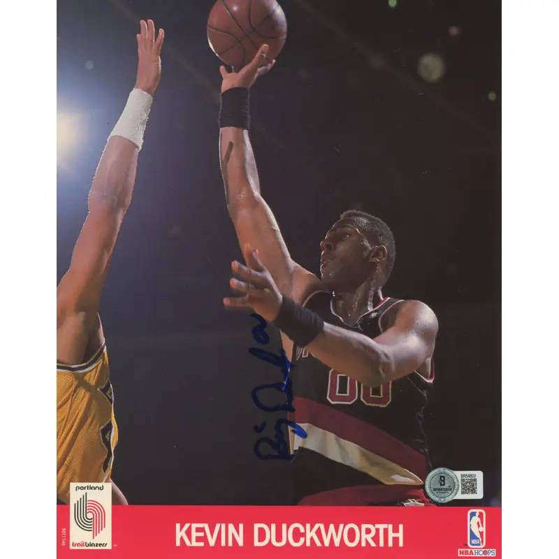 Blazers Kevin Duckworth Authentic Signed 8x10 Photo Autographed BAS #BR54803