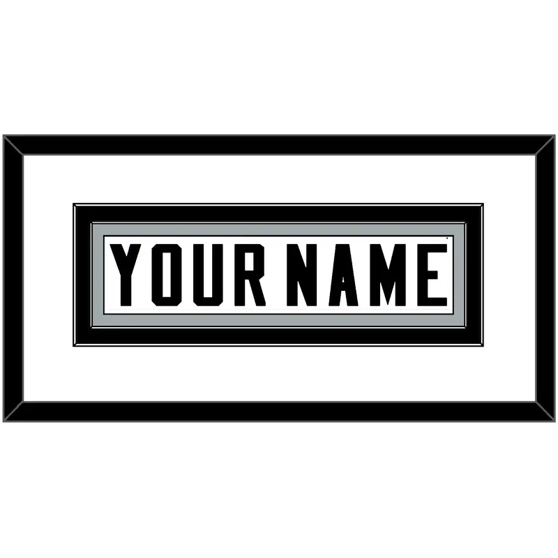 Las Vegas Nameplate - Road White - Double Mat 2