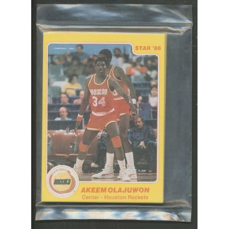 1985/86 Star Basketball Rockets Complete Bagged Set