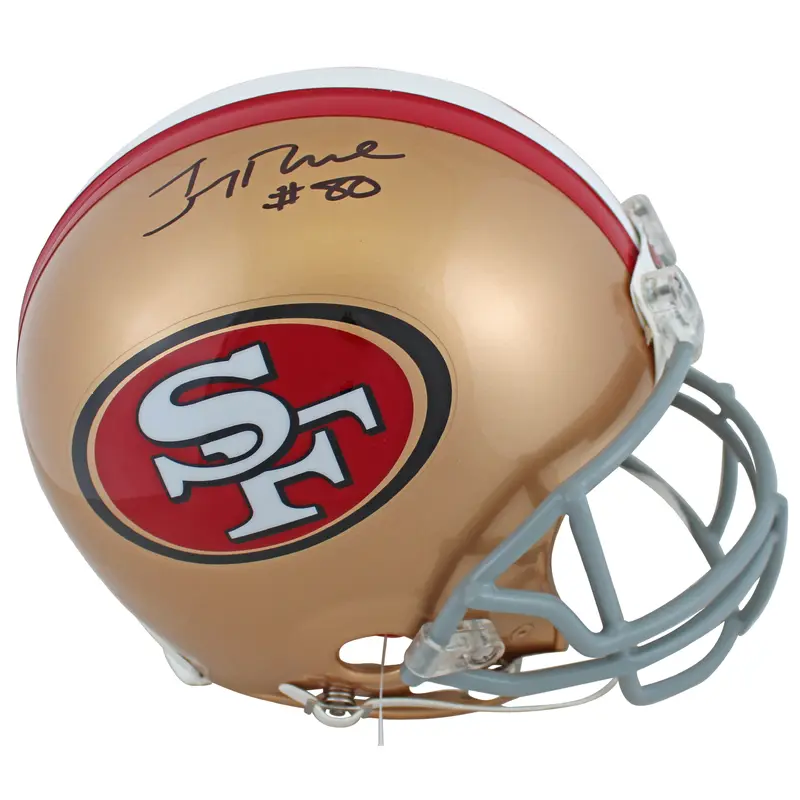49ers Jerry Rice Authentic Signed Full Size Proline Helmet BAS Witnessed
