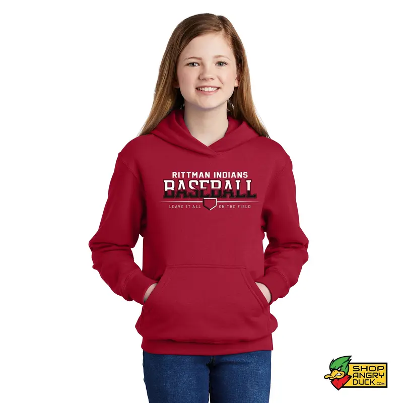Rittman Indians Baseballs Youth Hoodie 02