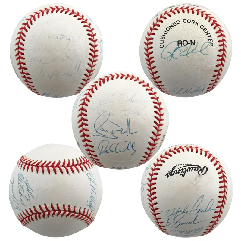 1992 Expos (22) Walker, Carter, Wallach +19 Signed Onl Baseball BAS #AA03193