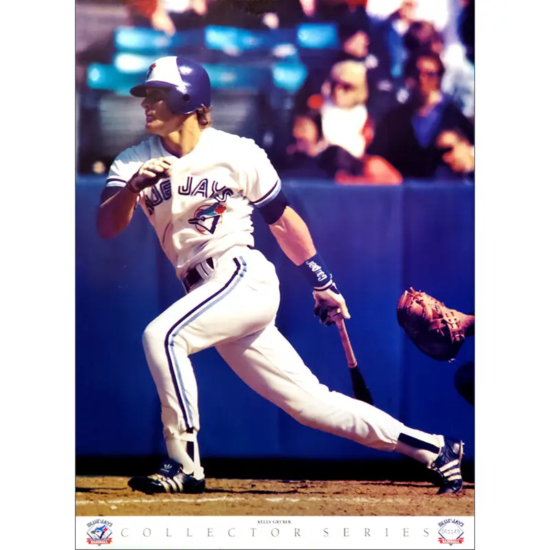 Kelly Gruber "Action" Toronto Blue Jays Poster - Victory Productions 1990