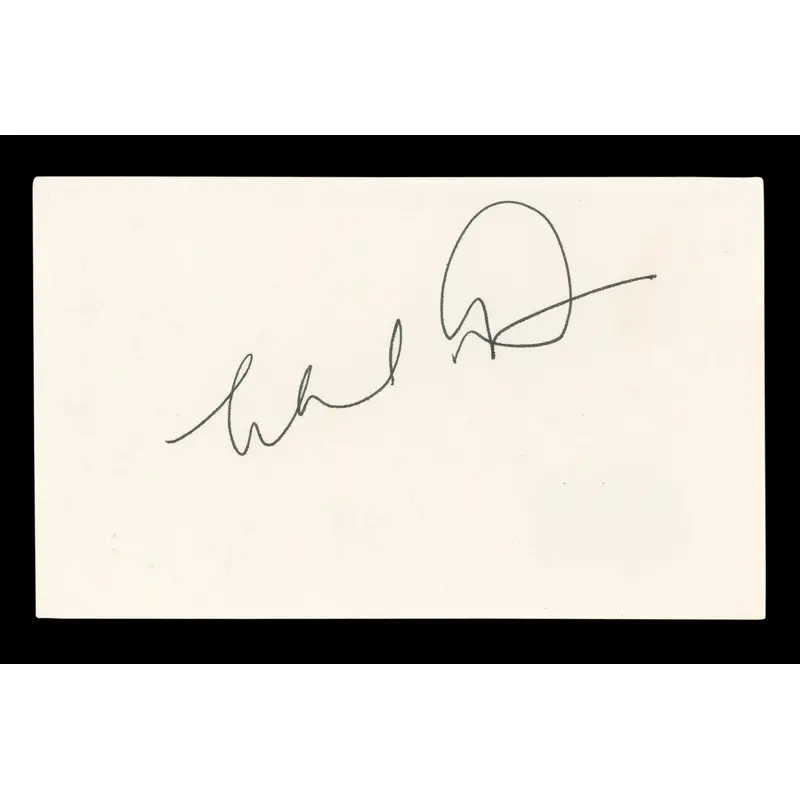Michael Dorn Star Trek Authentic Signed 3x5 Index Card Autographed BAS #BL96701