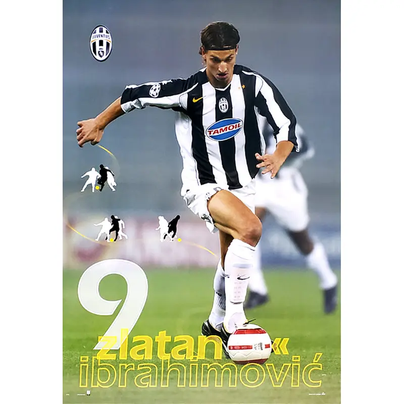 Zlatan Ibrahimovic "SuperAction" Juventus FC Poster - MondialMix 2005