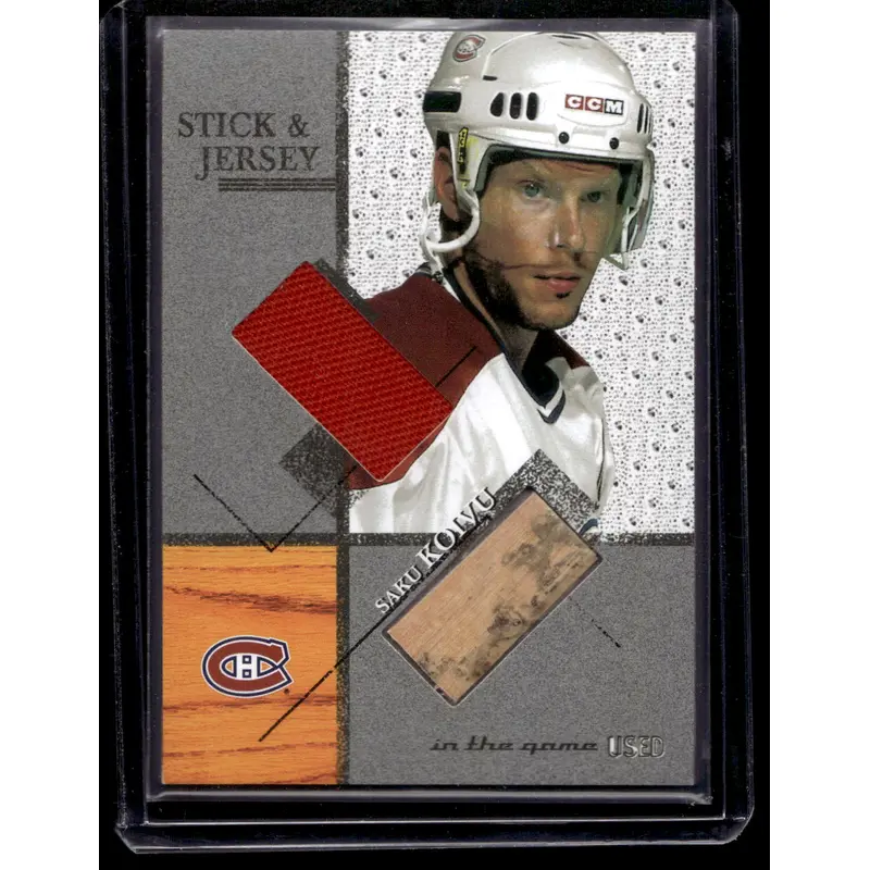 2003-04 In the Game-Used Signature Series - Stick & Jersey - Saku Koivu #SJ-17