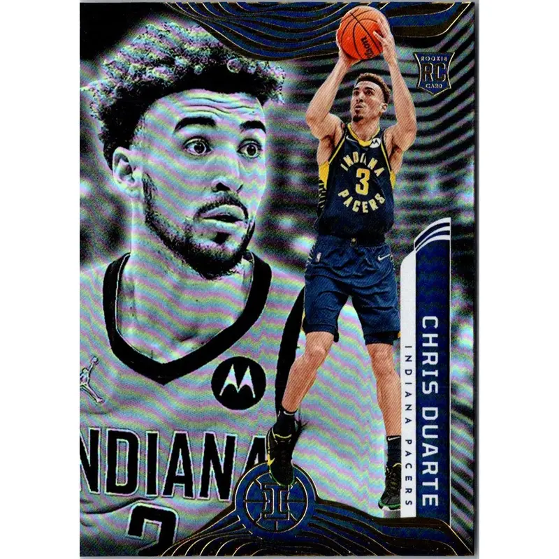 2021 Panini Obsidian Electric Etch Blue Flood Chris Duarte #163