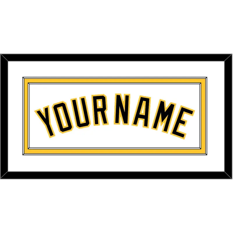Pittsburgh Name - Home White - Double Mat 1