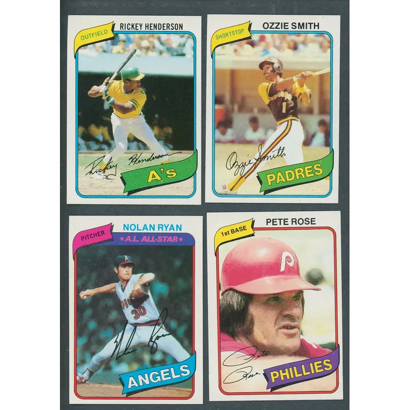 1980 Topps Baseball Complete Set NM NM/MT (726) (23-70)