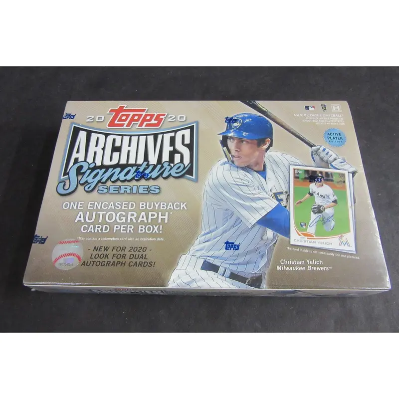 2020 Topps Archives Signature Series Baseball Box (Active Player) (Hobby)