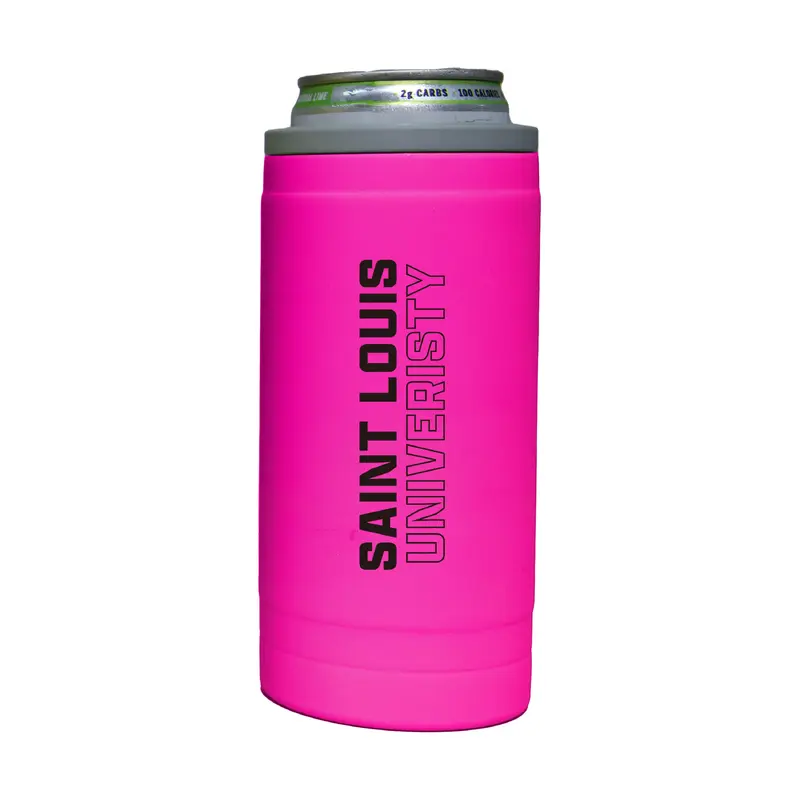 Saint Louis Univ 12oz Electric Stacked Soft Touch Slim Coolie