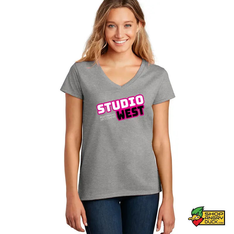 Studio West Logo Ladies V-Neck T-Shirt