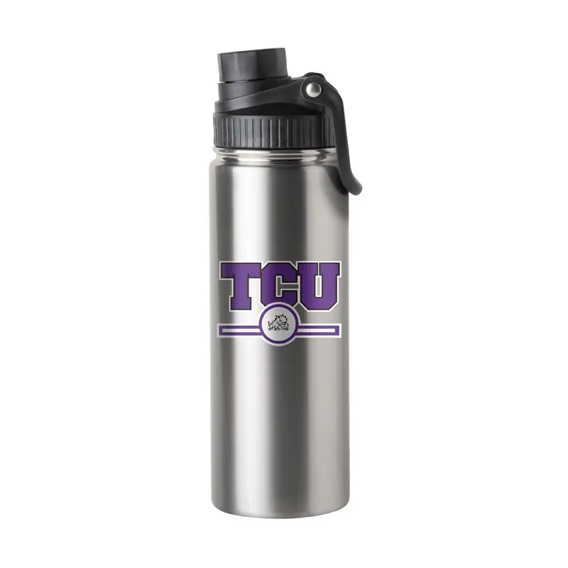 TCU 21oz Campus Colors Letterman Twist Top Bottle
