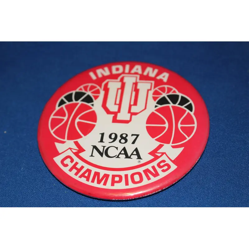 1987 Indiana University NCAA Basketball Champions Pinback Button