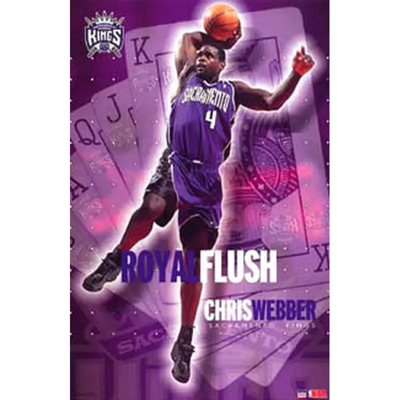 Chris Webber "Royal Flush" Sacramento Kings Poster - Starline 2003