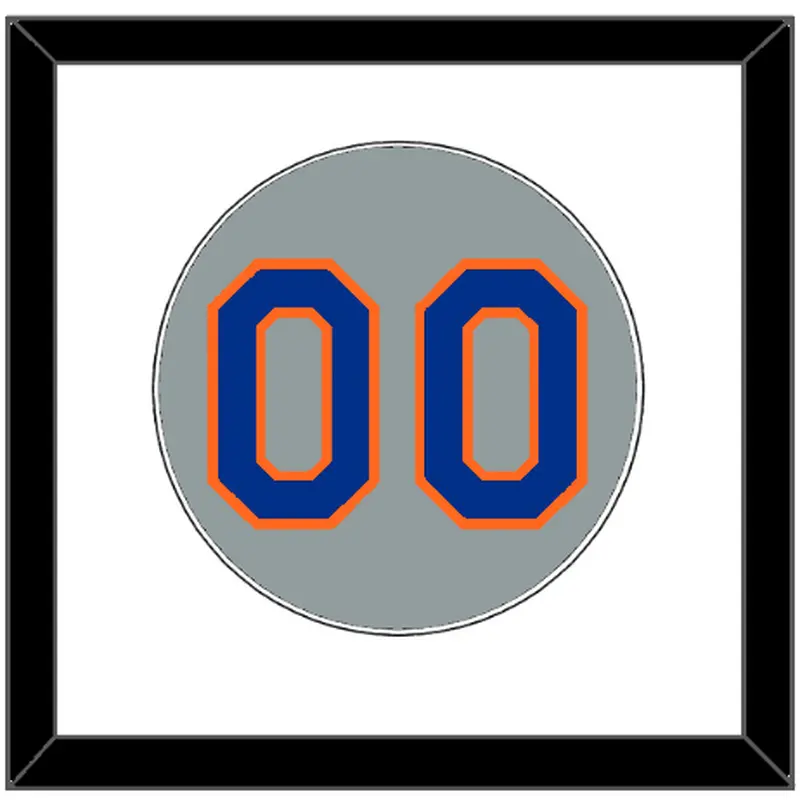 New York Number - Road Gray (1982-1986) - Single Mat 1