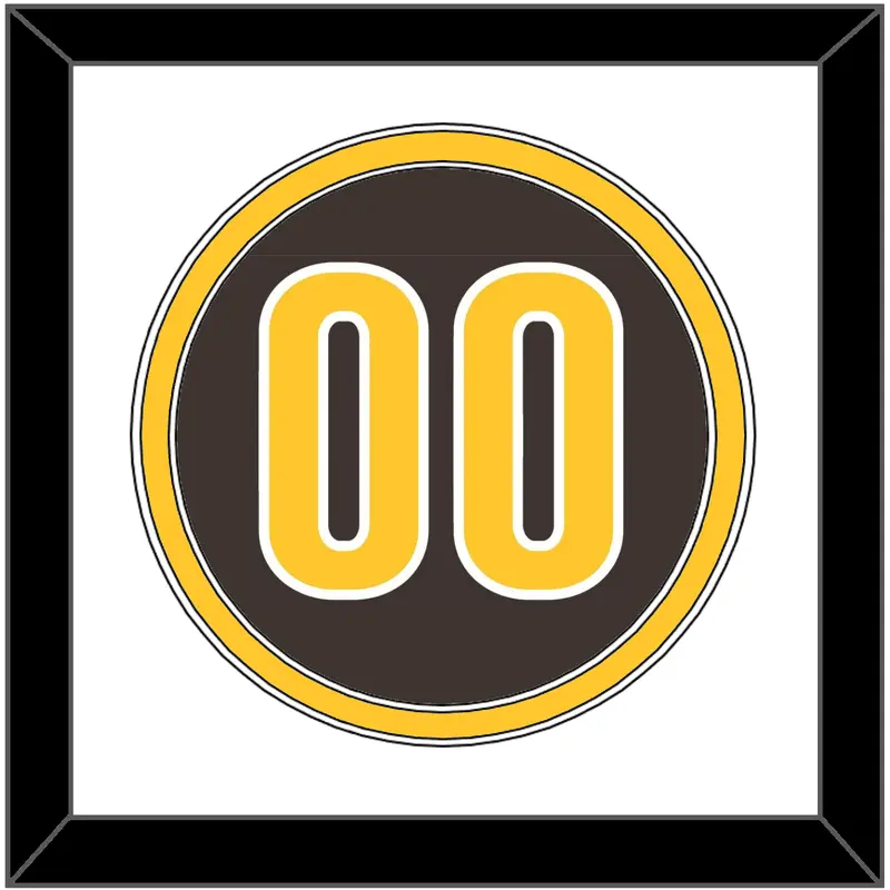 San Diego Number - Alternate Brown - Double Mat 1