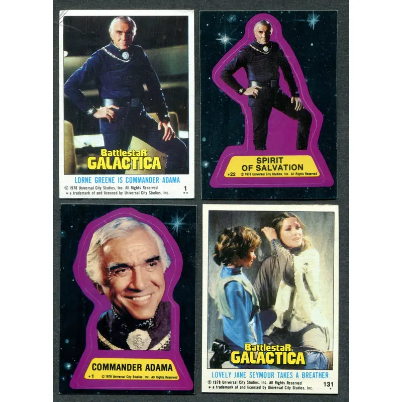 1978 Topps Battlestar Galactica Complete Set (w/ stickers) (132/22) EX/MT NM