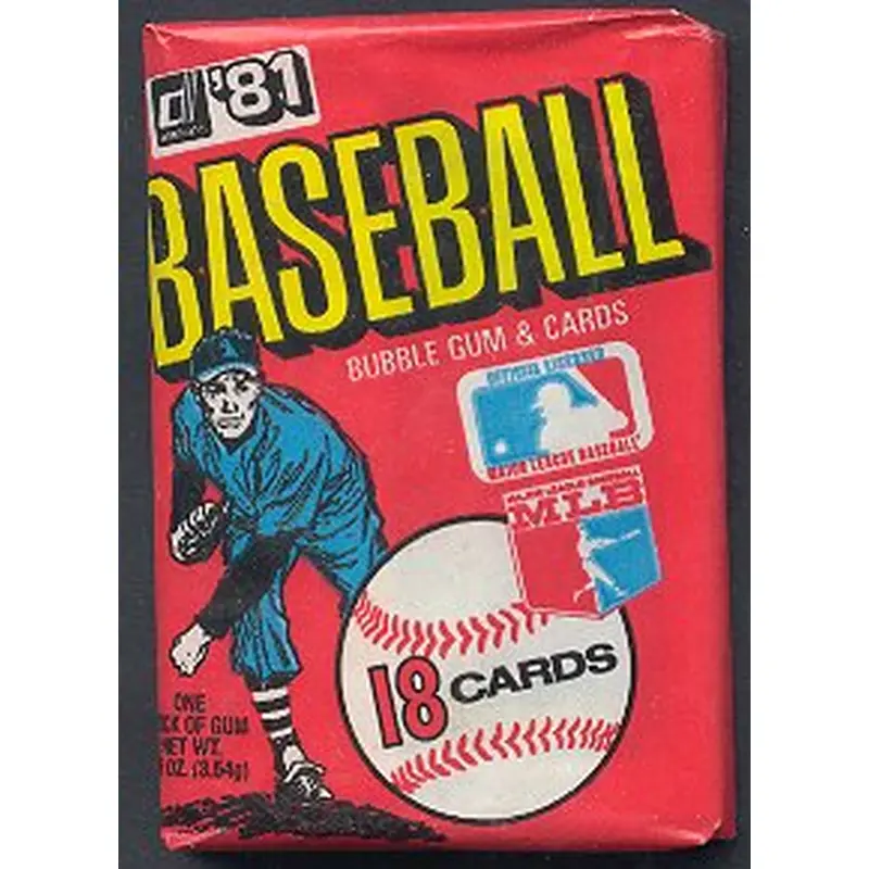 1981 Donruss Baseball Unopened Wax Pack