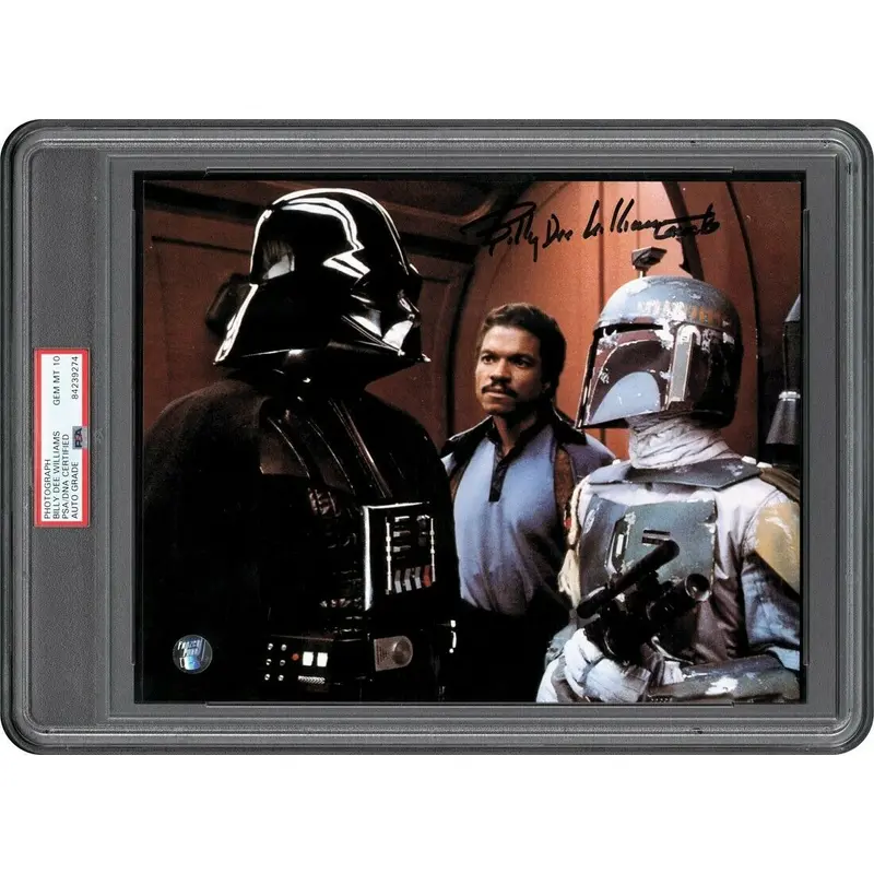 Billy Dee Williams Signed 8x10 Star Wars Photo PSA/DNA PSA Graded GEM MINT 10