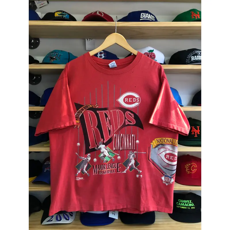 Vintage Salem Sportswear Cincinnati Reds Wrap Around Tee Size XL
