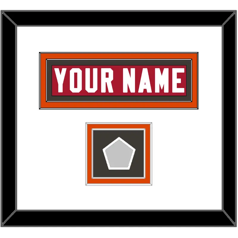 Tampa Bay Nameplate & Super Bowl LV Jersey Patch - Home Red - Double Mat 1