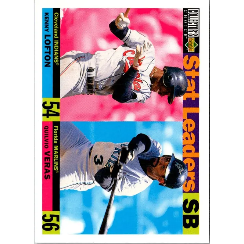 1996 Collector's Choice Kenny Lofton/Quilvio Veras #5