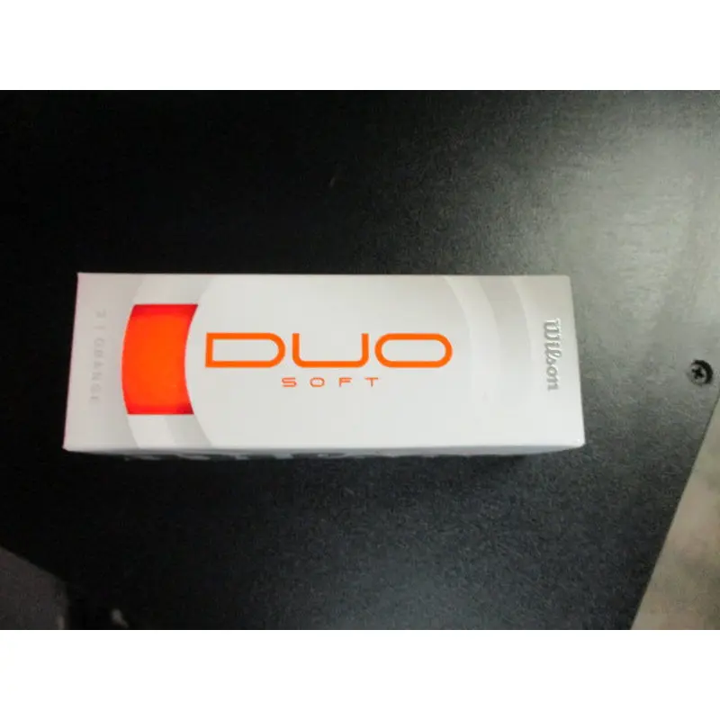 New Wilson DUO Soft Orange 3 Pack Golf Balls