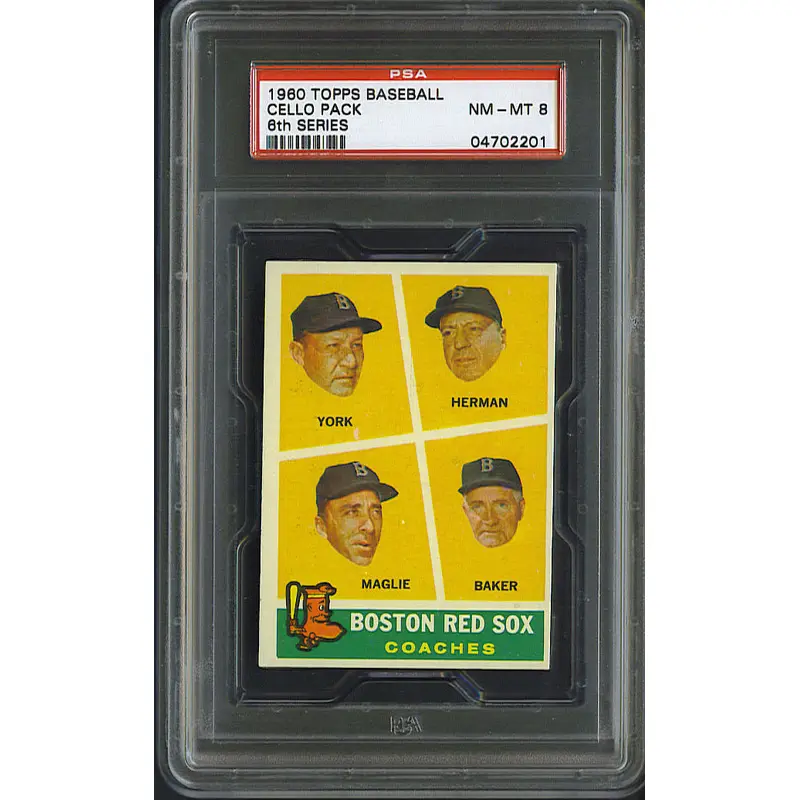 1960 Topps Baseball Unopened 6th Series Cello Pack PSA 8