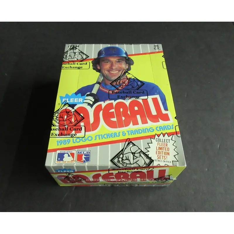 1989 Fleer Baseball Unopened Wax Box (FASC) (Code 83422)