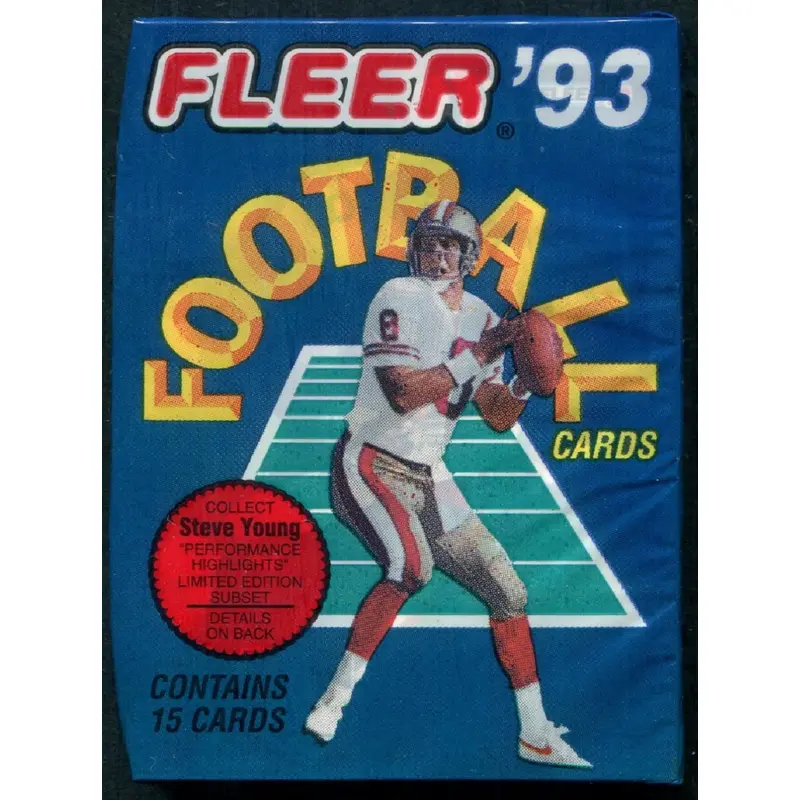 1993 Fleer Football Unopened Pack (15)