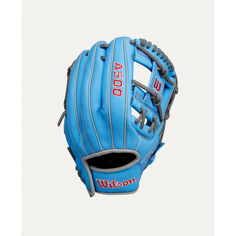2024 Wilson A500 11" Utility Baseball Glove - Blue / Grey / Red