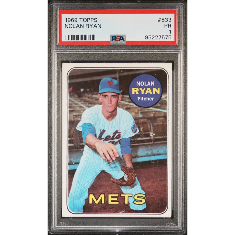 Nolan Ryan 1969 Topps #533 PSA 1 Poor