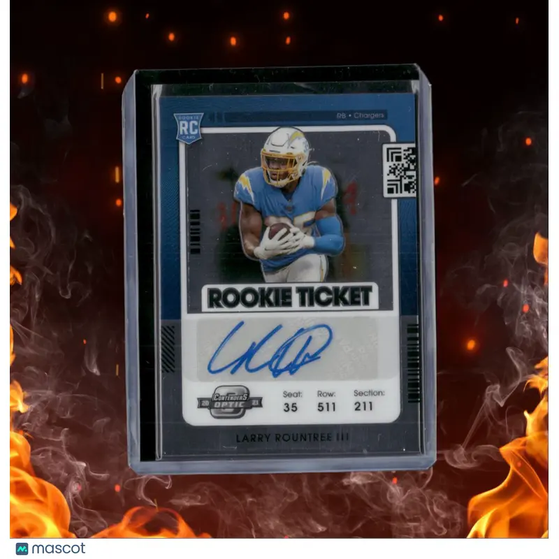 2021 Panini Contenders Optic Larry Rountree III Ticket Rookie Auto #183