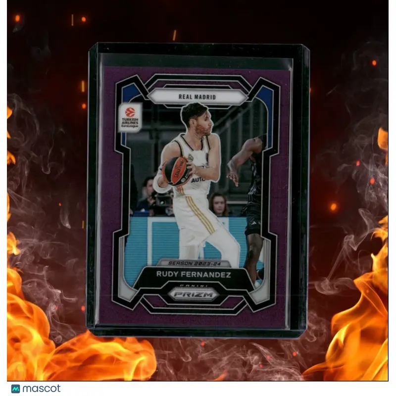 2023-24 Panini Prizm Euroleague Rudy Fernandez Purple Prizm 30/99 #70