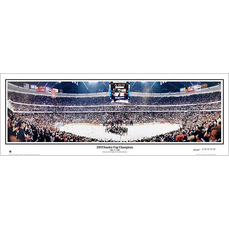 Anaheim Ducks 2007 Stanley Cup Champions Panoramic Poster Print - Everlasting Images