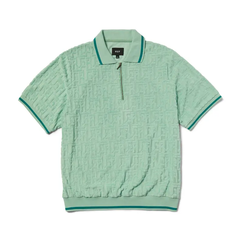 HUF - Tether jacquard S/S Terry Top - Jade
